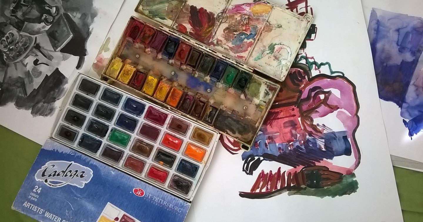 Amazon | Ladoga 24 アーティスト 水彩絵の具 セット ロシア